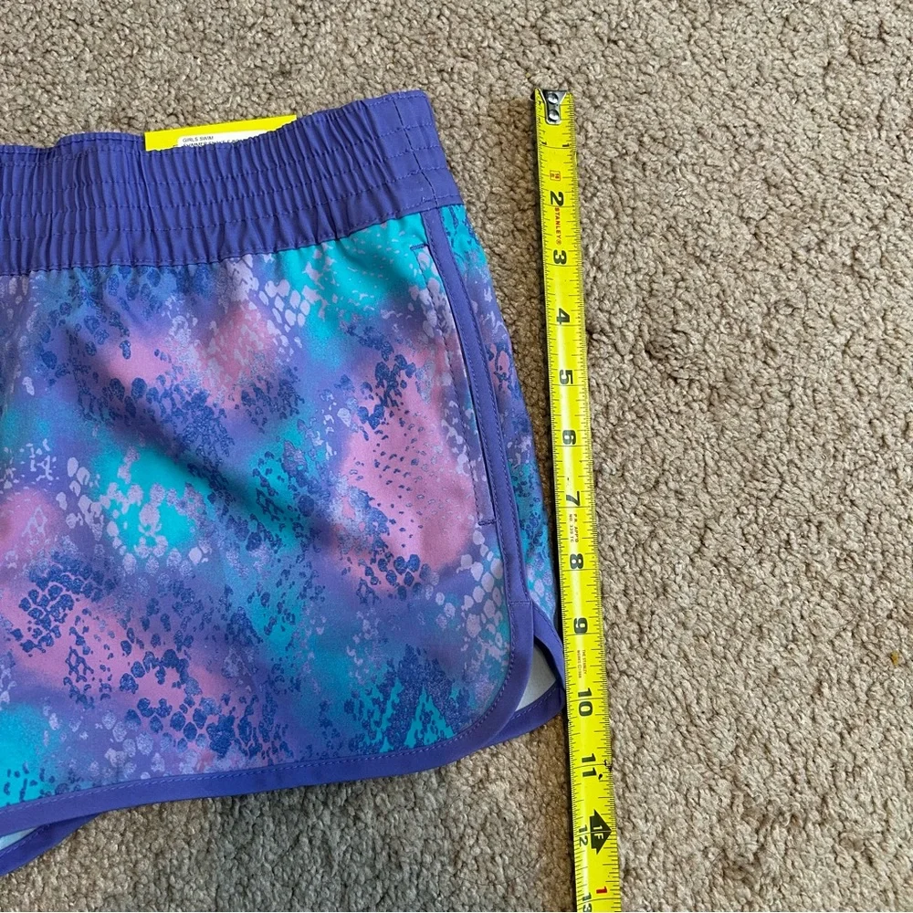 O’rageous Girls Swim Shorts Large Purple Snake NWT‎